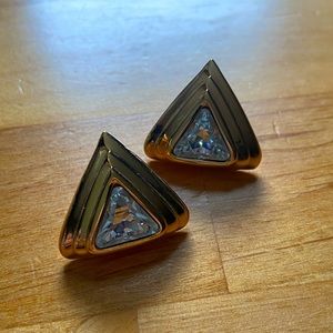 Vintage Gold Clip on Earrings